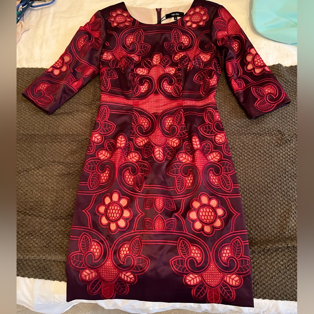 Stylewe Burgundy & Red Lace Dress - Only Worn Twice
